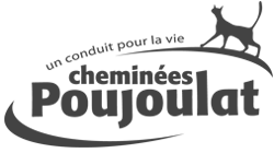 Logo Poujoulat Cheminées contemporaines Sparte Saint Orens Toulouse poêle à granulés
