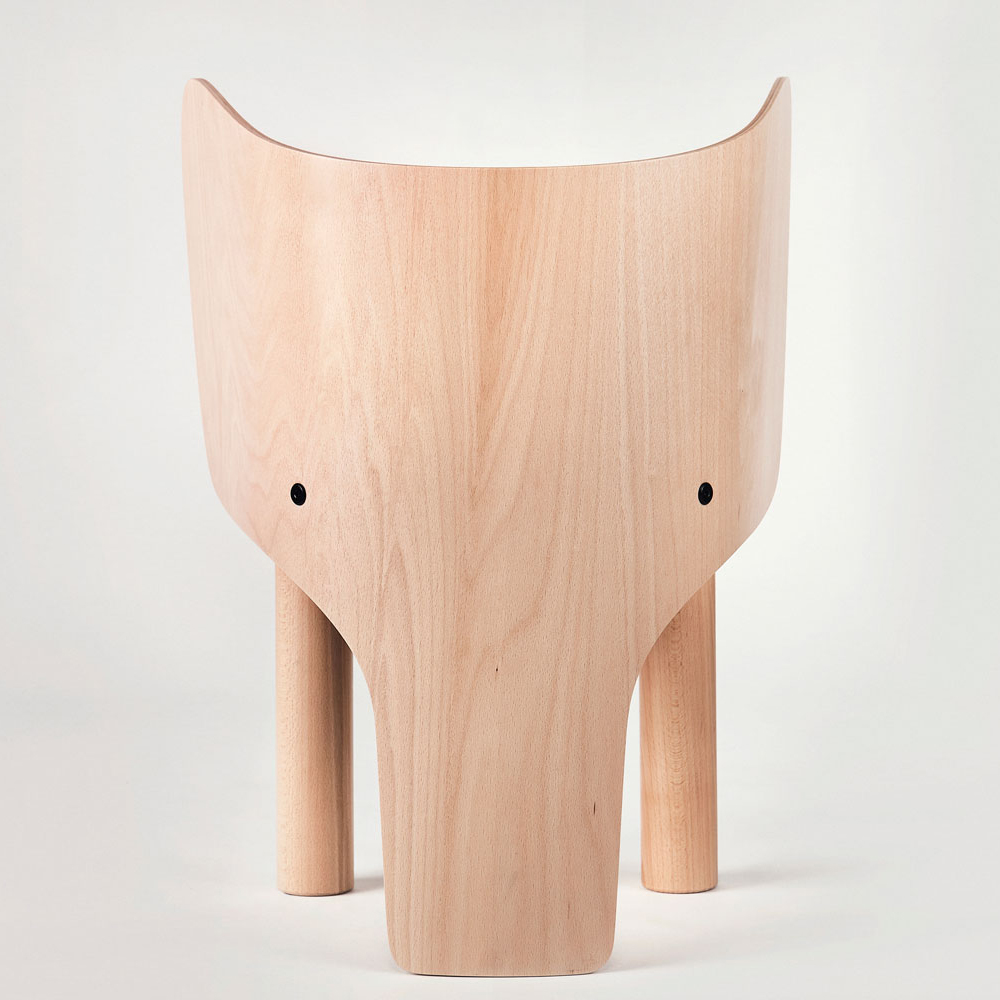 chaise elephant en bois de la marque elements optimal chez Sparte