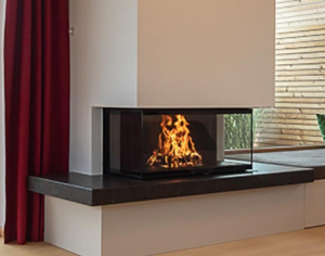 Cheminée RIII 45x100x46 à bois de la marque Ruegg Cheminée Sparte Toulouse