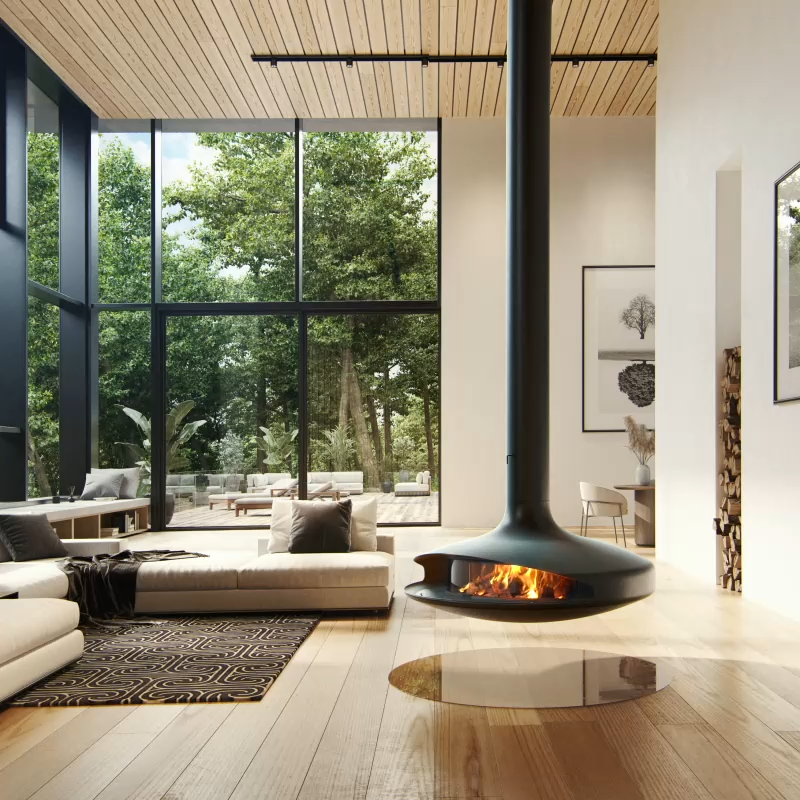 Poêle dans une maison à Toulouse