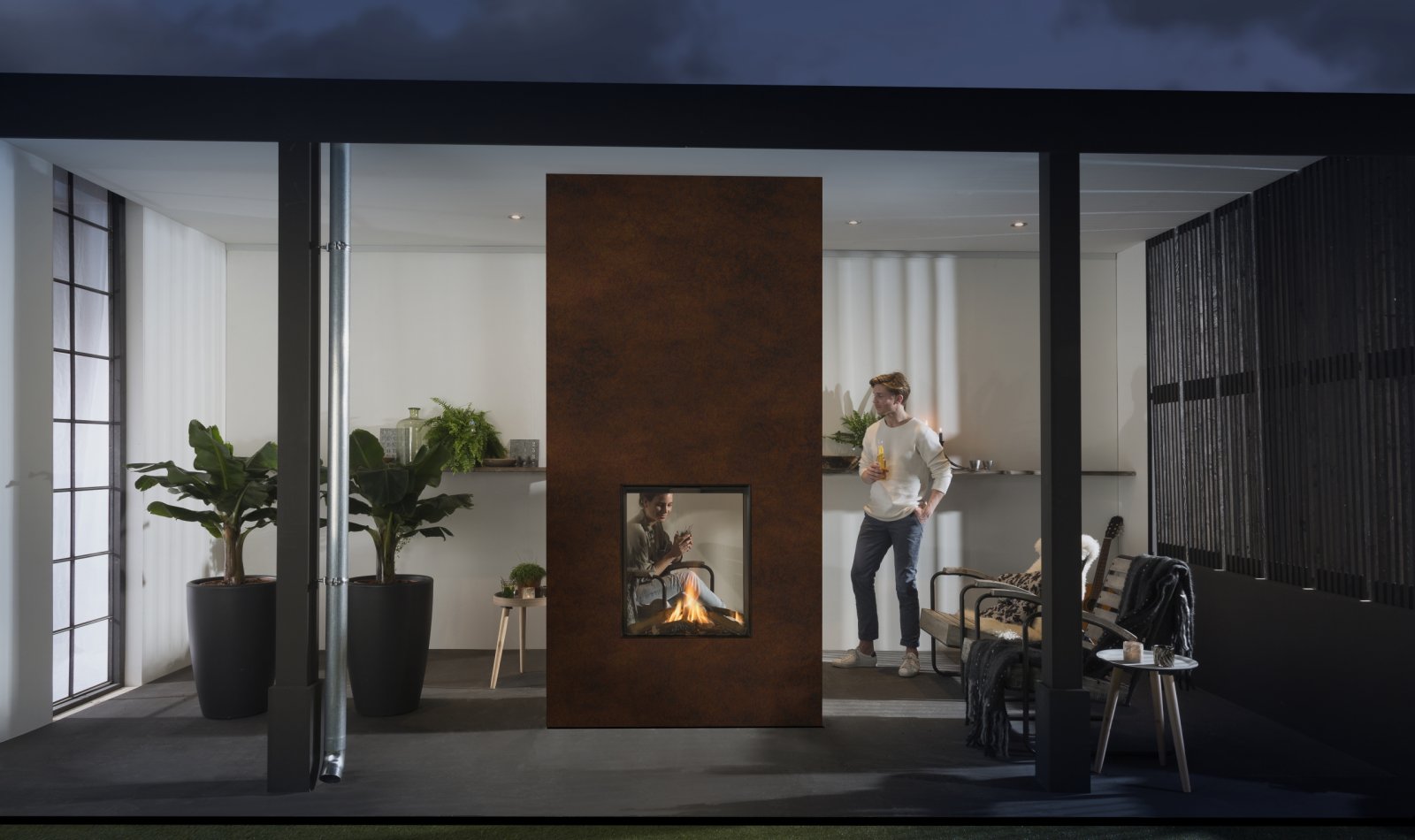 Foyer à gaz d'extérieur Element4 Sky Small Tunnel Outdoor - Sparte Toulouse