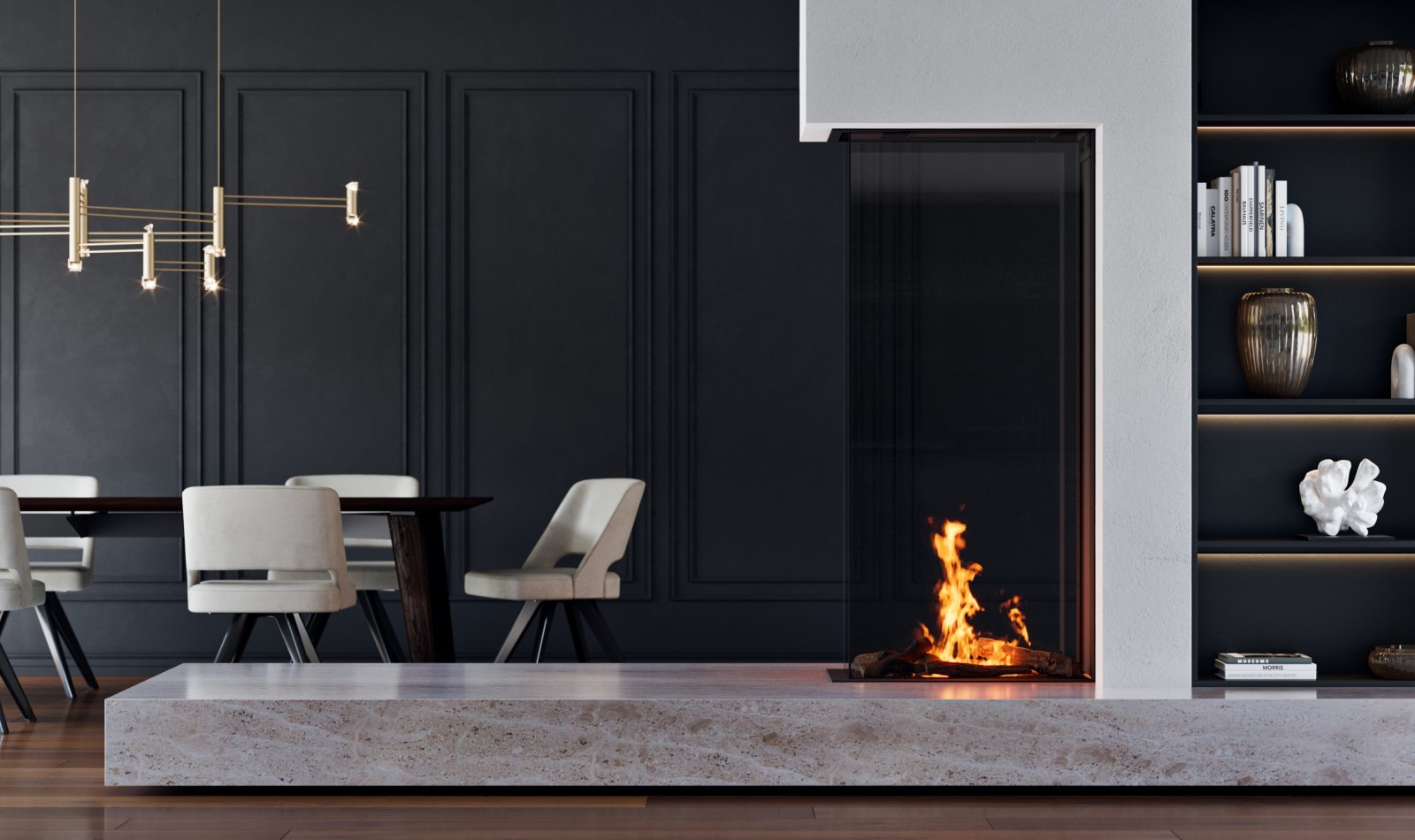 Foyer bioéthanol Element4 Sky Large Roomdivider Bio - Sparte Toulouse