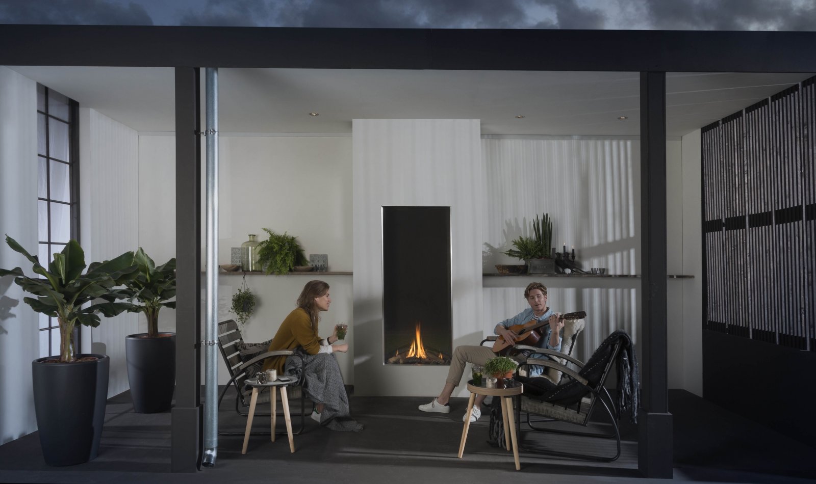 Foyer à gaz Element4 Sky Large Front Outdoor - Sparte Toulouse