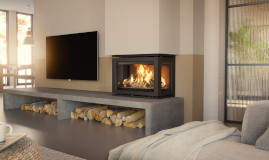 Insert à bois Fonte Flamme Instyle Triple 660 Low - Sparte Toulouse