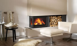 Insert à bois Fonte Flamme Instyle Corner 660 High-01 - Sparte Toulouse