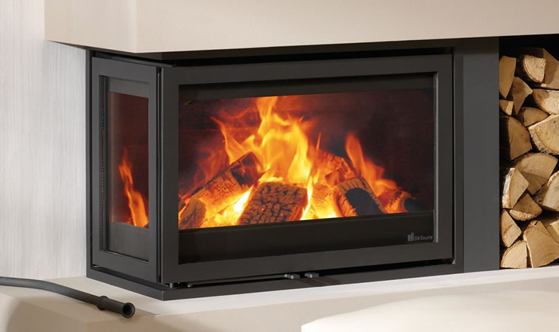 Insert à bois Fonte Flamme Instyle Corner 660 High-01 - Sparte Toulouse