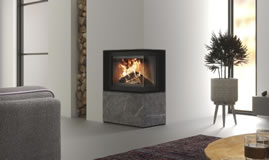 Insert à bois Fonte Flamme Instyle Corner Slim 660/570 - Sparte Toulouse