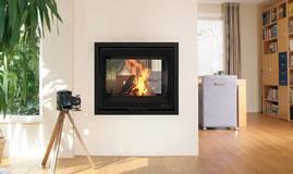 Insert à bois Fonte Flamme Prostyle Tunnel 700EA double face - Sparte Toulouse