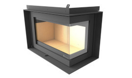 Insert à bois Fonte Flamme Instyle Corner Slim 660/495 - Sparte Toulouse