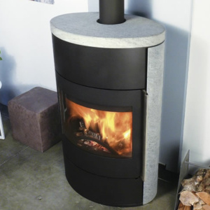 Poêle à bois Fonte Flamme Fifti pierre ollaire - Sparte Toulouse