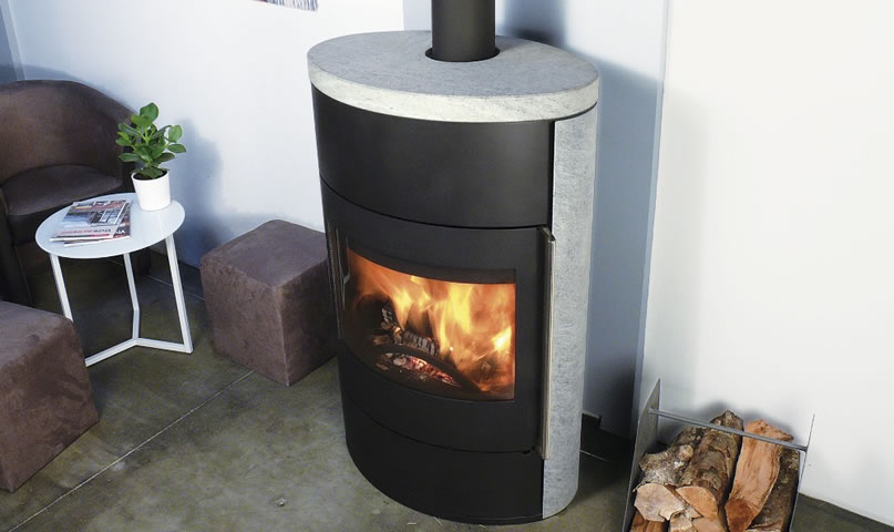 Poêle à bois Fonte Flamme Fifti pierre ollaire - Sparte Toulouse