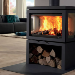 Poêle à bois Fonte Flamme Vidar Triple Médium Store - Sparte Toulouse