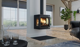 Poêle à bois Fonte Flamme Vidar Triple Small Store - Sparte Toulouse
