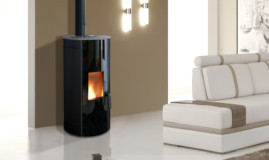 Poêle à granulés Fonte Flamme Nano 9 Black - Sparte Toulouse