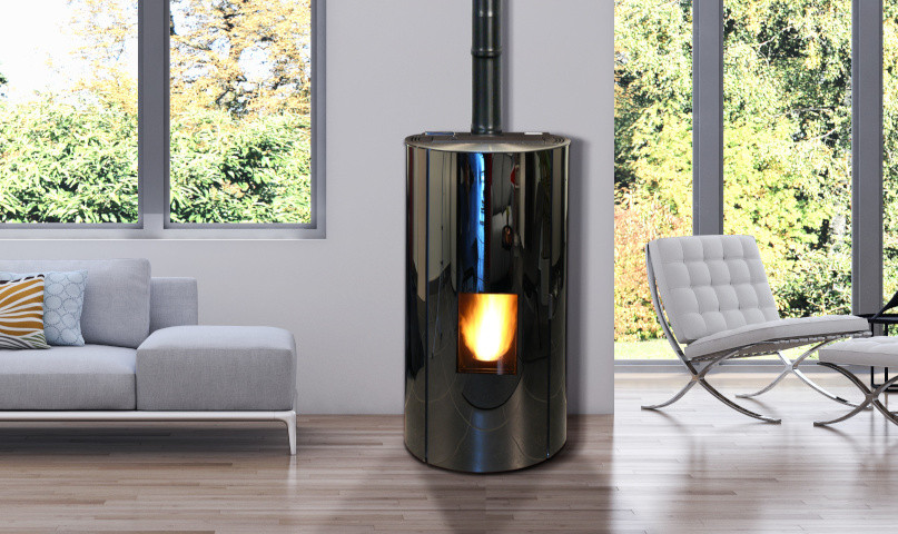 Poêle à granulés Fonte Flamme Paloma 6 Total Black - Sparte Toulouse