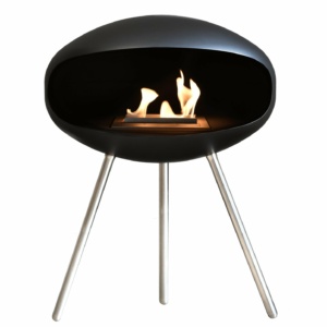 Cheminée bioéthanol Cocoon Fires terra noir — Cheminées Sparte Toulouse