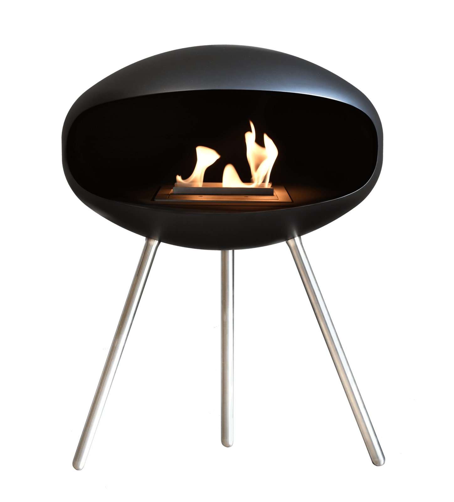Cheminée bioéthanol Cocoon Fires terra noir — Cheminées Sparte Toulouse
