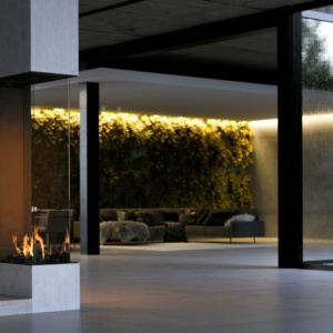 Foyer à gaz Element4 Sky Large Roomdivider - Sparte Toulouse