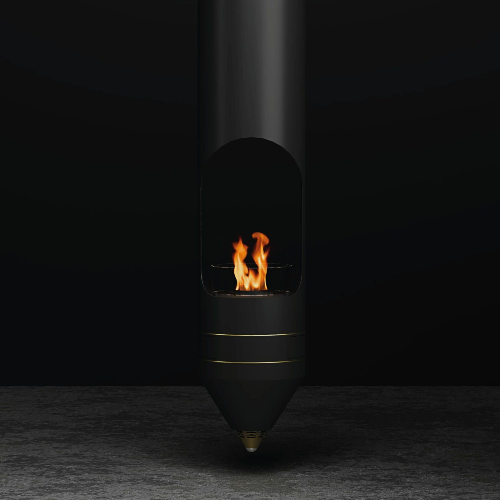 Cheminée bioéthanol suspendue Glamm Fire Signature — Cheminées Sparte Toulouse