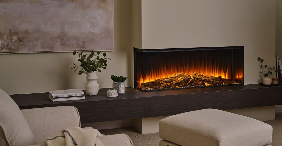 Cheminée électrique British Fires New Forest 1200 — Cheminées Sparte Toulouse