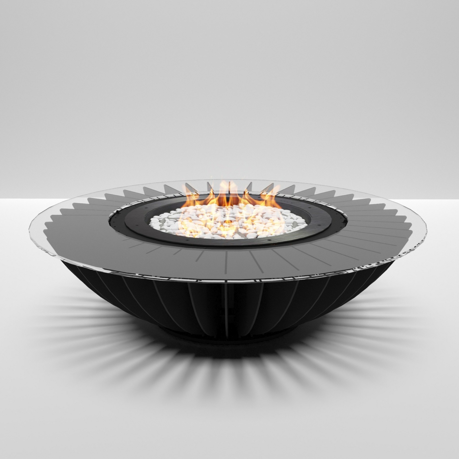 Foyer gaz d'extérieur Glamm Fire Cosmo — Cheminées Sparte Toulouse