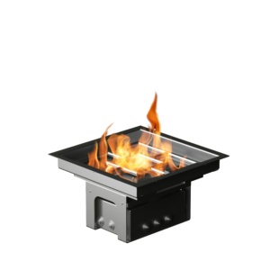 Foyer gaz d'extérieur Glamm Fire Zone de combustion Carré — Cheminées Sparte Toulouse