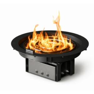 Foyer gaz d'extérieur Glamm Fire Zone de combustion Rond — Cheminées Sparte Toulouse
