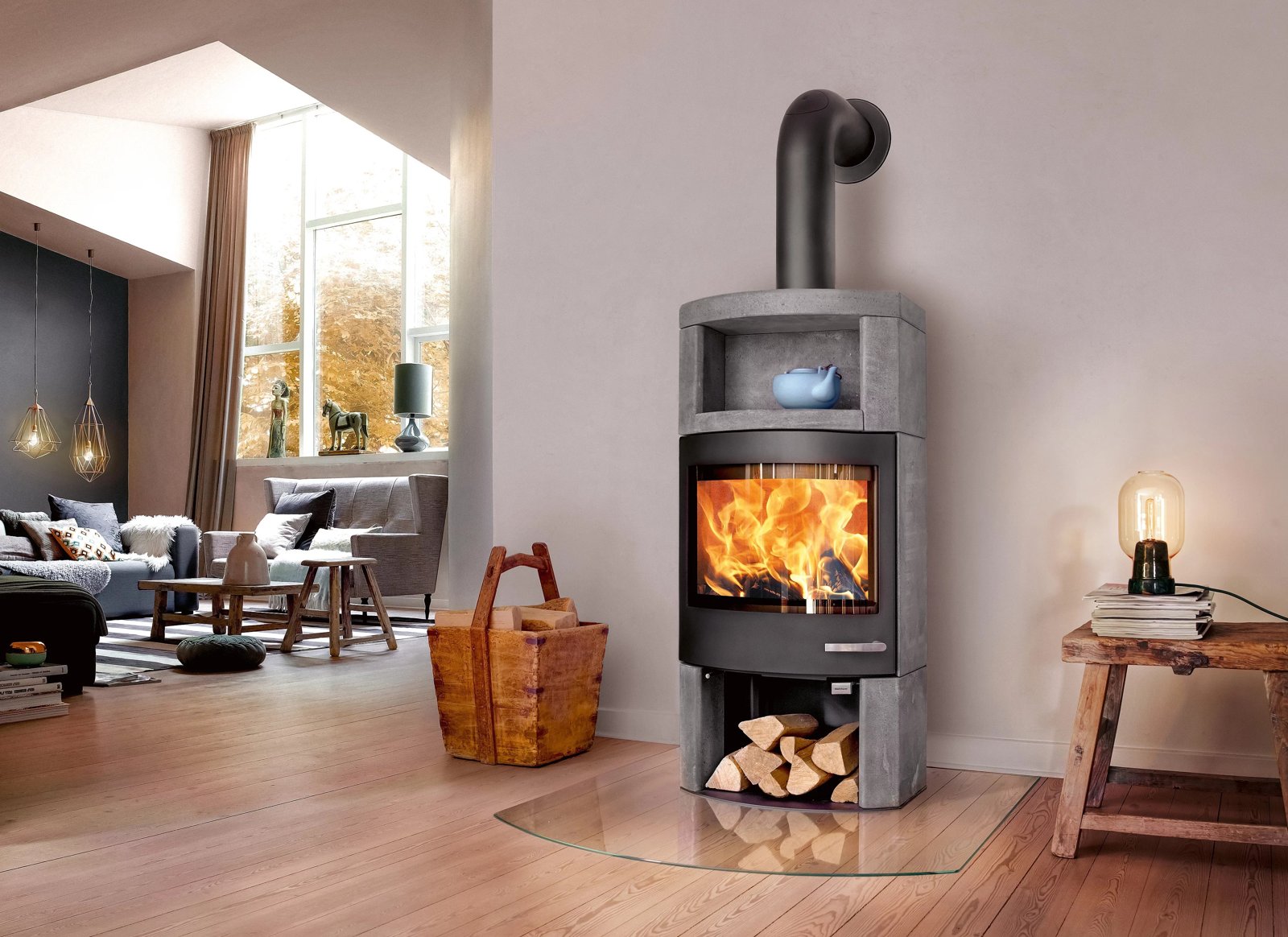 Poêle à bois Skantherm Ator+ — Cheminées Sparte Toulouse