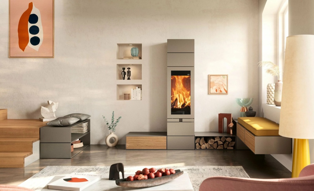 Poêle à bois Skantherm Elements 400 Front, photo fabricant