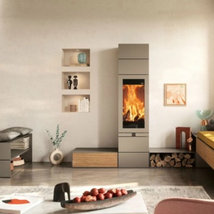 Poêle à bois Skantherm Elements 400 Front — Cheminées Sparte Toulouse