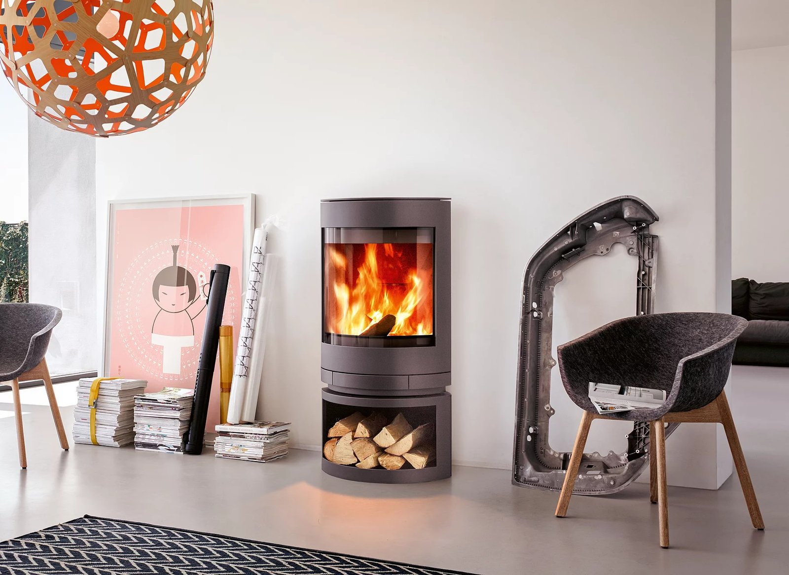 Poêle à bois Skantherm Emotion M — Cheminées Sparte Toulouse