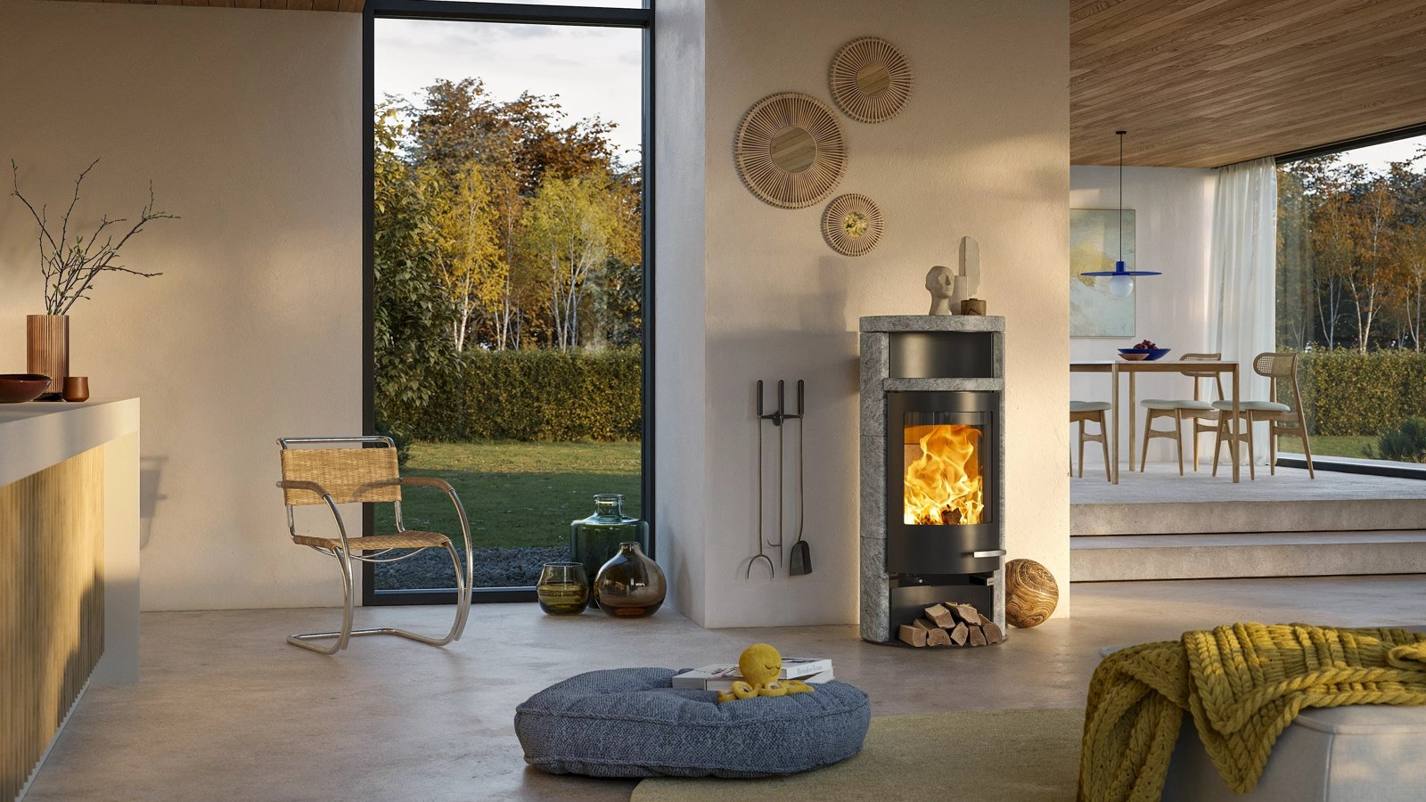 Poêle à bois Skantherm Merano — Cheminées Sparte Toulouse