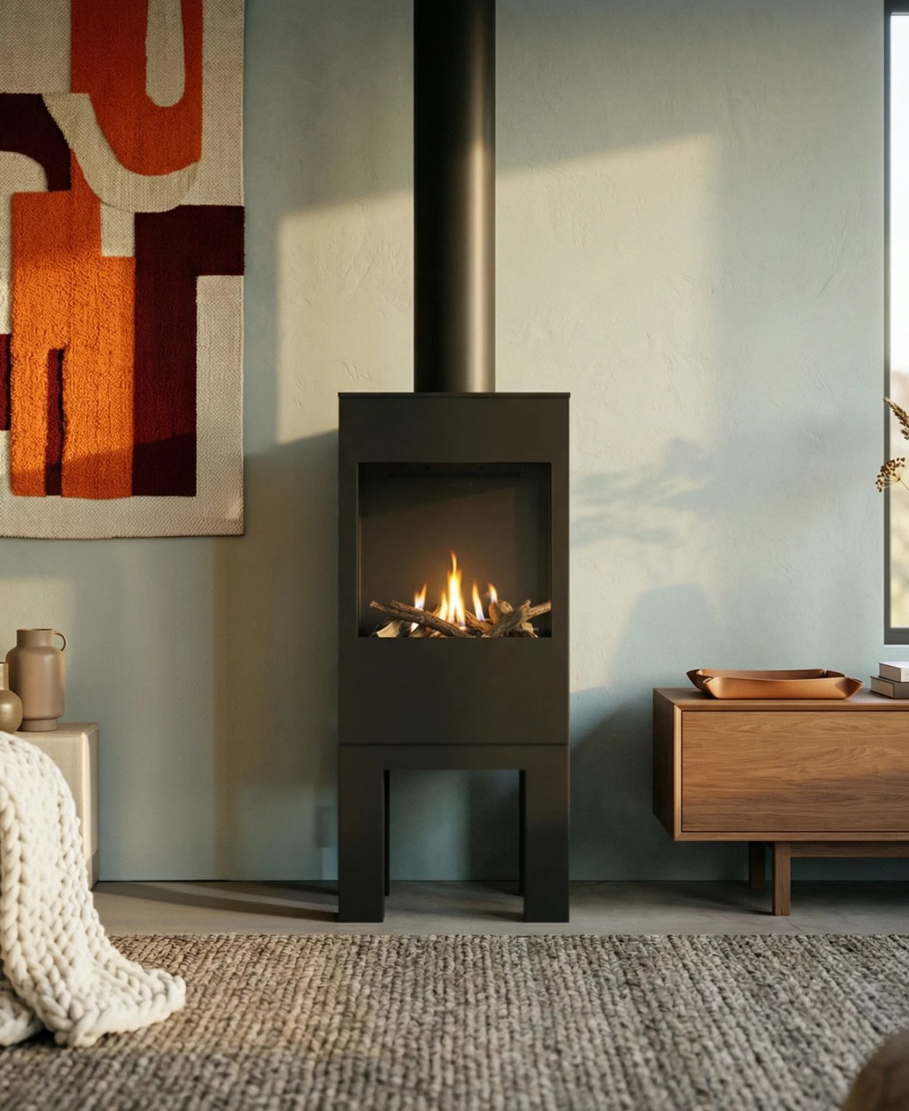 Poêle gaz Wanders Onyx — Cheminées Sparte Toulouse