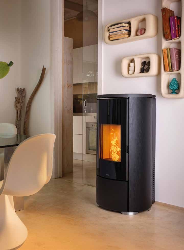 Poêle à granulés Nobis H10 / H12 V Shape Glass — Cheminées Sparte Toulouse