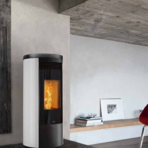Poêle à granulés Nobis H14 / H17 V Shape Round — Cheminées Sparte Toulouse