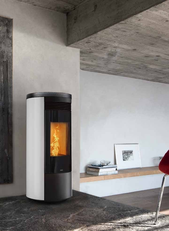 Poêle à granulés Nobis H14 / H17 V Shape Round — Cheminées Sparte Toulouse
