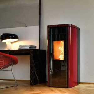 Poêle à granulés Nobis H14 / H17 V Shape Steel — Cheminées Sparte Toulouse