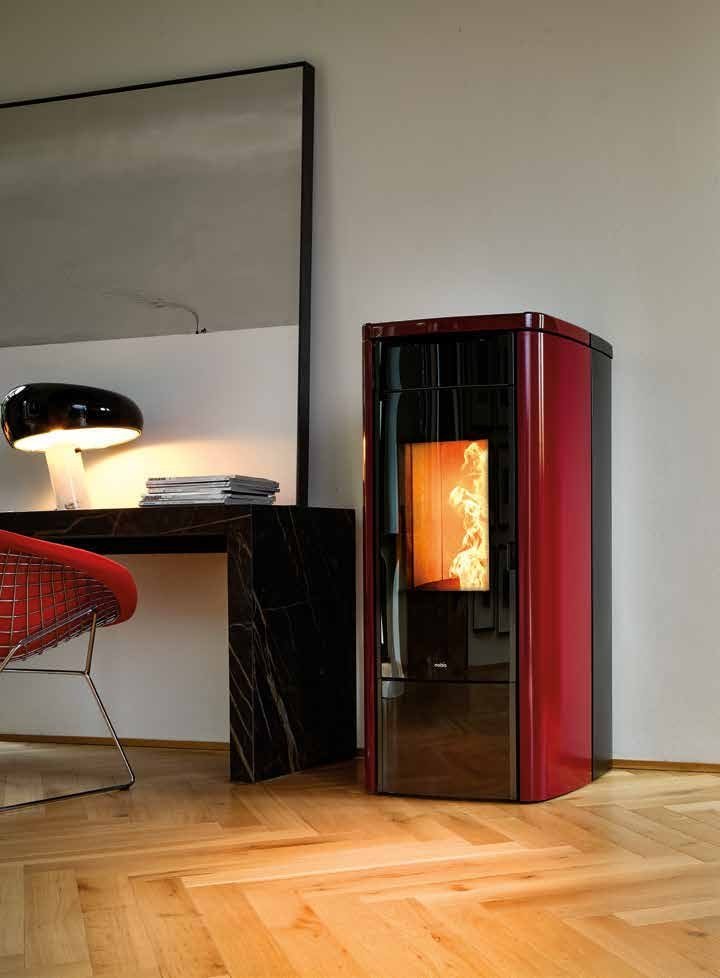 Poêle à granulés Nobis H14 / H17 V Shape Steel — Cheminées Sparte Toulouse