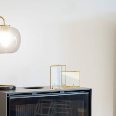 Insert à bois dans le showroom Sparte à Toulouse, route de Revel